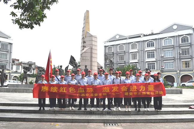 Continuing the red bloodline and inspiring the power of progress - Guangxi Sunlong Party Branch carries out the theme party day activity of 